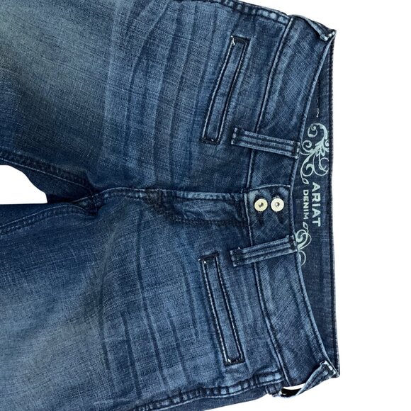 Ariat Women's Jeans Wide Leg Low Rise 8" Y2K Style Sz 29 Denim Trousers Vintage - Picture 11 of 16